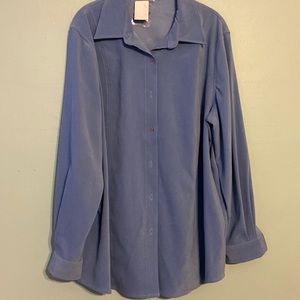 Baby blue suede top